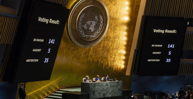 Rusia, expulsada del Consejo de Derechos Humanos de la ONU