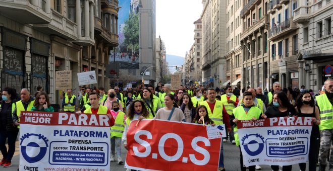 Els transportistes anuncien més protestes per aquesta setmana a Barcelona: "No ens faran callar amb subvencions"
