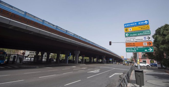 Vallecas espera desde hace un año que el Ayuntamiento de Madrid cumpla su compromiso de quitar el puente de la M-30