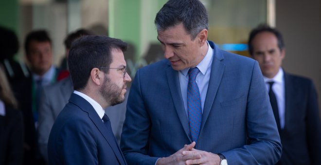 Rodalies, financiación, el catalán y la resolución del conflicto centrarán la reunión entre Aragonès y Sánchez