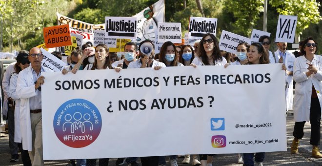 Los médicos se desmarcan del acuerdo del resto de sindicatos con Madrid a pesar de la baja incidencia de su huelga
