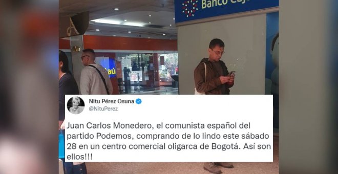 Monedero va de compras en Bogotá y al parecer es noticia: "A esta 'periodista' deberían darle el Pulitzer. ¡Qué notición!"