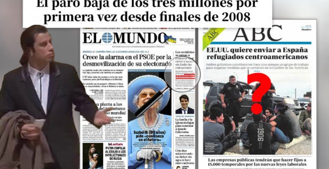 'El Mundo' y 'ABC' se 'olvidan' de los datos históricos del paro en sus portadas: "Yo esperaba a Ayuso y su cerilla"