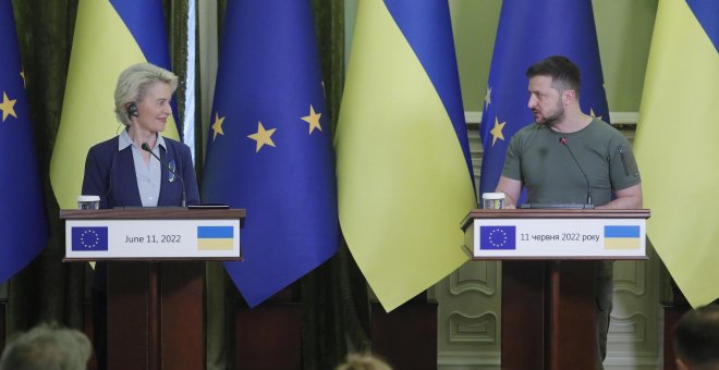 Von der Leyen visita Kiev para hablar con Zelenski del "camino europeo" de Ucrania