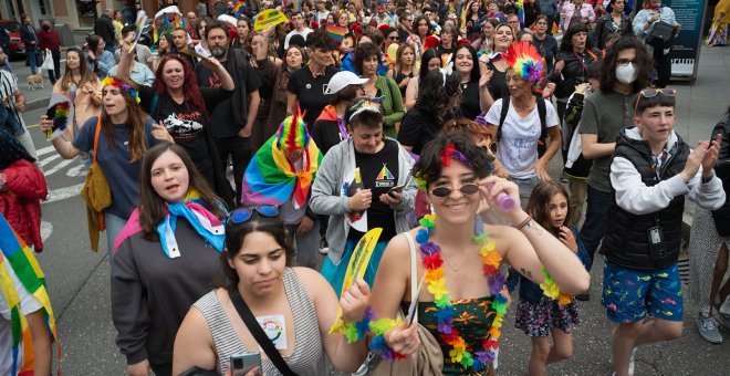 Galería: El Orgullo reclama en Xixón una Ley LGTB asturiana