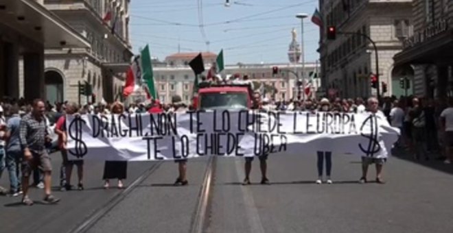 Los taxistas italianos, en huelga dos días contra la liberalización del sector