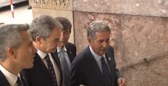 Los expresidentes del Gobierno, juntos en Santander
