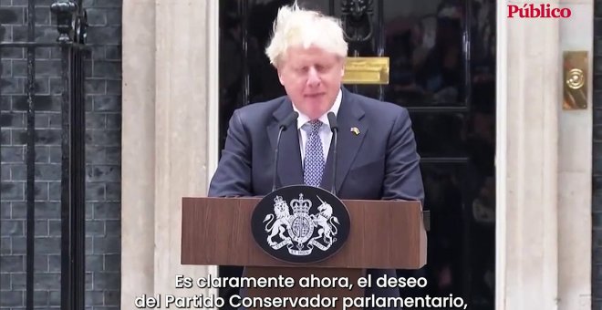 Boris Johnson confirma su dimisión: "Dejo el mejor trabajo del mundo"