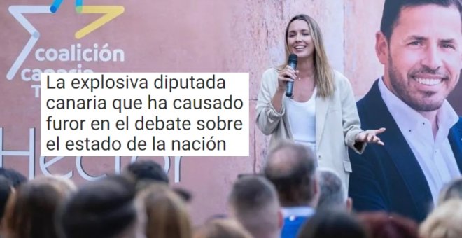 El titular machista que reduce la carrera de una diputada de Coalición Canaria a su físico