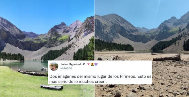 La imagen comparativa de los Pirineos que enciende las alarmas sobre la crisis climática: "Esto es más serio de lo muchos creen"
