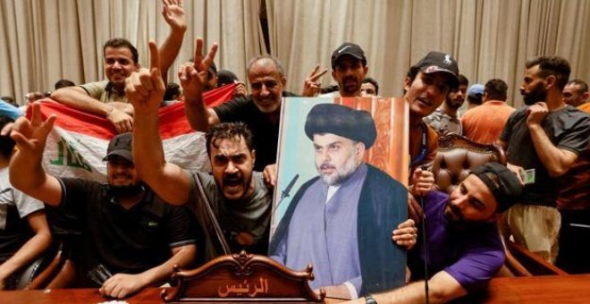 Los simpatizantes de Muqtada al Sadr asaltan por segunda vez esta semana el Parlamento de Irak