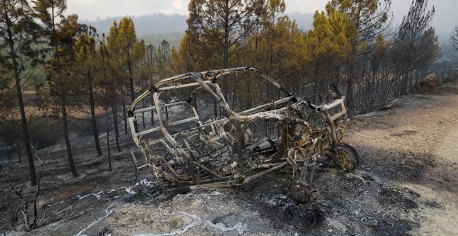 El incendio de Bejís avanza hacia Sierra Calderona con extrema virulencia