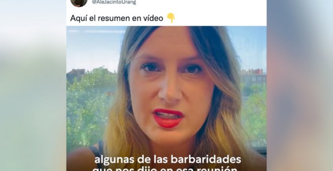 "¿Cómo es una reunión con Ayuso a puerta cerrada? Lo que imagináis se queda corto": el vídeo indignado de una diputada de Podemos
