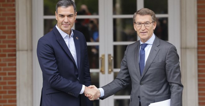 Sánchez y Feijóo retroceden seis meses y reinician su relación para salvar la crisis del Poder Judicial