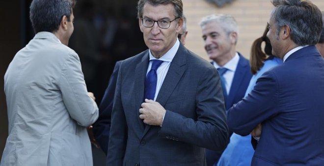 Feijóo retoma el PP del 'con Sánchez no' horas antes de firmar el acuerdo del CGPJ