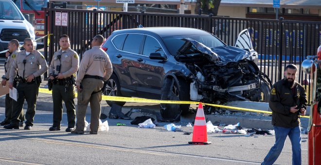 Al menos 25 policías resultan heridos tras un atropello masivo en Los Ángeles