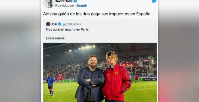 Ibai publica esta foto con El Rubius y muchos piensan en lo mismo: "Adivina quién de los dos paga sus impuestos en España..."