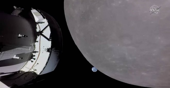 La nave de la misión Artemis I se aproxima a la Luna