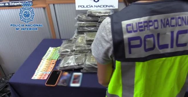 La Policía Nacional detiene a una organización criminal que transportaba cocaína en maletas