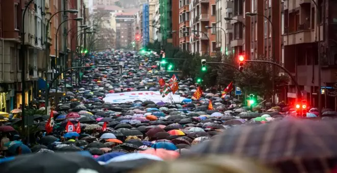 Unas 20.000 personas marchan por Bilbao para reclamar derechos para los presos de ETA