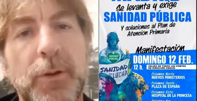 El vídeo de Antonio de la Torre animando a manifestarse por la sanidad pública que se ha hecho viral tras su discurso en la Complutense