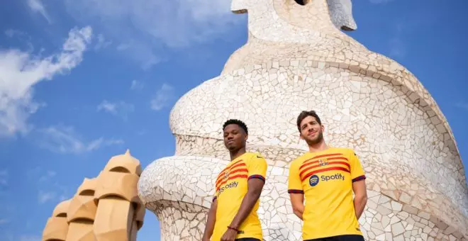 El Barça presenta la quarta equipació dedicada a la senyera