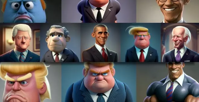 ¿Y si Trump hubiese salido en 'Toy Story'?: una inteligencia artificial imagina a los presidentes de EEUU como personajes de Pixar