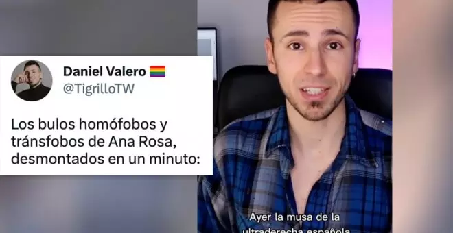 El repaso en un minuto de un activista LGTBI a los bulos de Ana Rosa Quintana con la ley trans