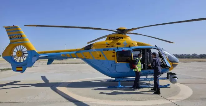 Detienen al piloto del helicóptero de la DGT accidentado tras dar positivo en cocaína y anfetaminas