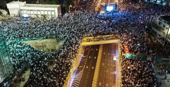 Los israelíes vuelven a ocupar las calles otra semana más para protestar contra el Gobierno de Netanyahu