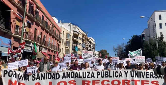 Las Mareas Blancas preparan una gran movilización en Andalucía contra el nuevo desvío de fondos de la sanidad a la privada