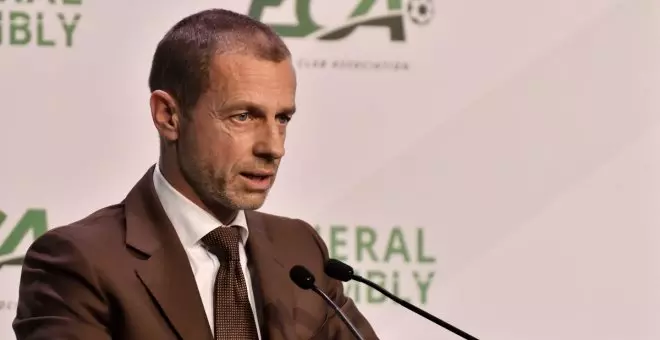 El presidente de la UEFA avisa al Barcelona: "El 'caso Negreira' es lo de más grave que he visto en el fútbol"