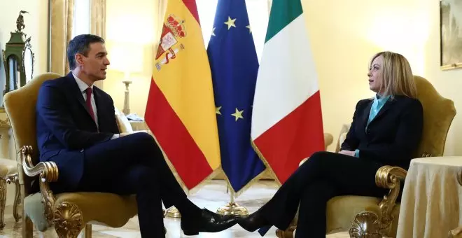 Sánchez evita confrontar con la ultra Meloni: "Somos países responsables en el control de nuestras fronteras"