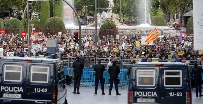 El ex coordinador de los antidisturbios de Madrid se enfrenta a dos años y medio de cárcel por mentir contra una manifestante