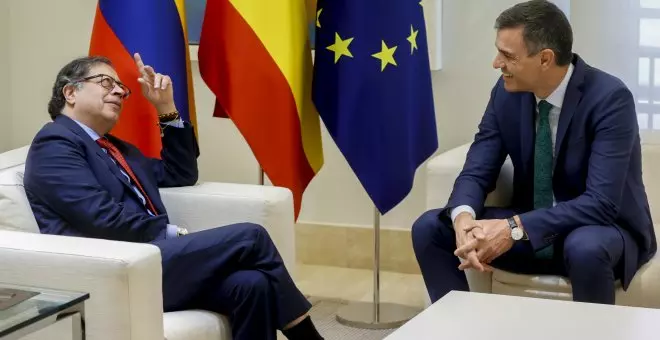 Sánchez anuncia que España aportará un millón de euros para el proceso de paz en Colombia que impulsa Petro