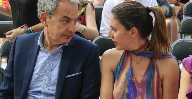 Zapatero arropa a Irene Montero en los Premios Arcoíris: "Este Ministerio de Igualdad me gusta"