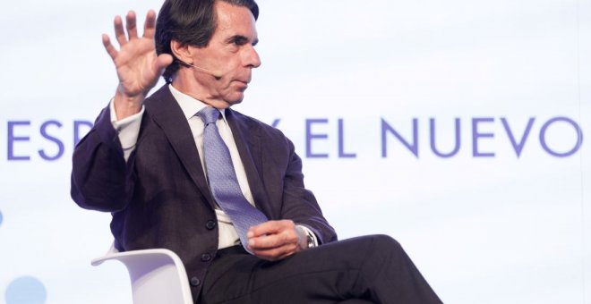Aznar se pone al frente del discurso más reaccionario del PP: "Quieren un proceso de autodestrucción nacional"