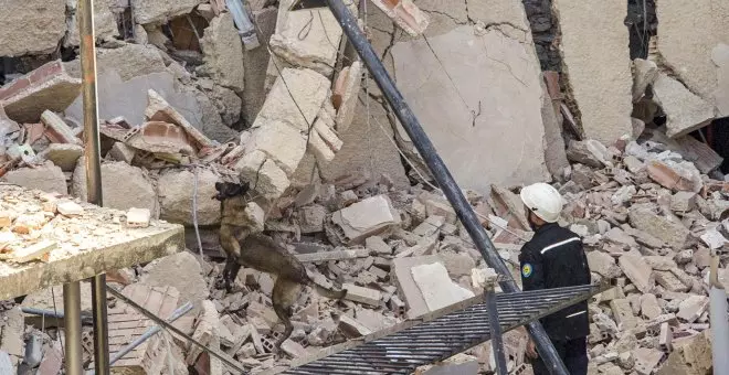 Comienza la demolición del edificio bajo cuyos escombros murió un trabajador en Logroño
