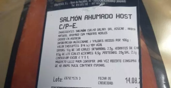 Alerta alimentaria por la presencia de listeria en un salmón ahumado