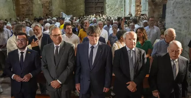 Puigdemont, Aragonès, Torra, Pujol y Montilla se reúnen en Francia para un homenaje a Pau Casals