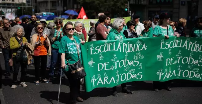 La vuelta al cole se estrena con movilizaciones en Madrid en defensa de la educación pública