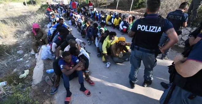 La crisis migratoria en Lampedusa echa por tierra la propaganda electoral de Meloni y Salvini