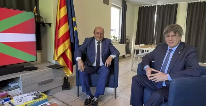 Ortuzar y Puigdemont se reúnen en Waterloo para estrechar relaciones entre PNV y Junts de cara a la investidura