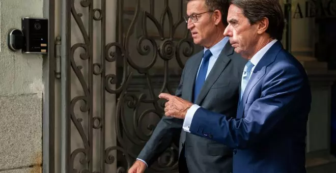 La irrupción de Aznar socava el liderazgo de Feijóo a las puertas de la investidura