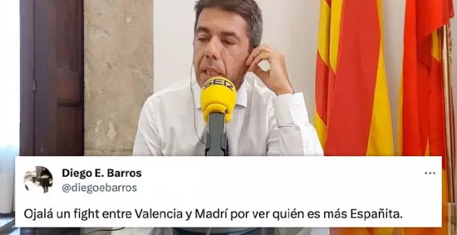 Tras el nacionalismo de Ayuso llega el de Mazón: "La comunidad que más se parece a España, y la más española, es la valenciana"