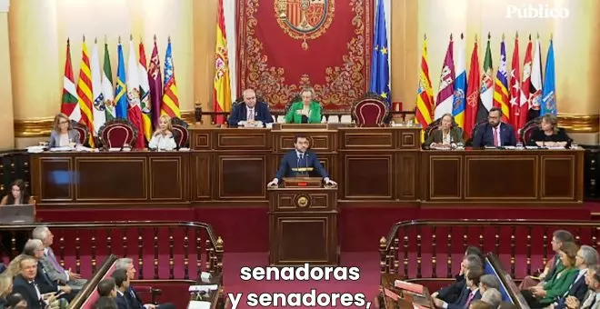 Aragonès defiende en el Senado la amnistía frente al poder territorial del PP