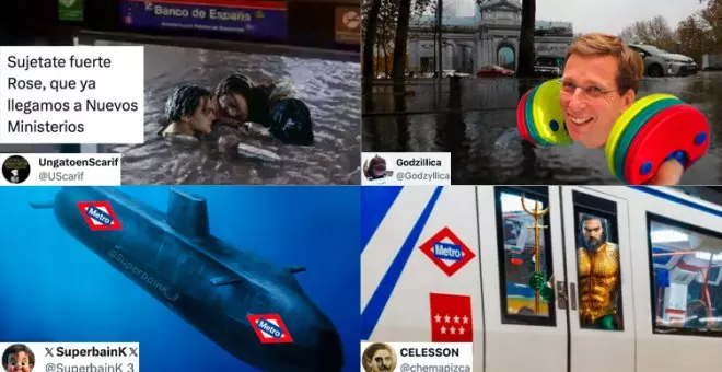 Los memes más tronchantes de las inundaciones en la capital: "Las mejores lluvias, las de Madrid"