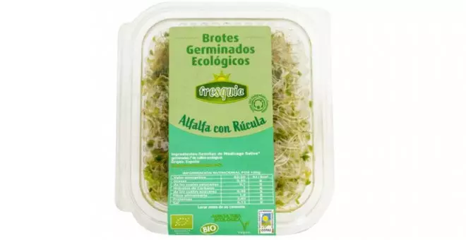 Consumo alerta de la presencia de listeria y salmonella en algunos lotes de brotes germinados de alfalfa en Galicia