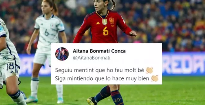 Aitana Bonmatí desmiente a Juanma Castaño tras asegurar que se rebeló ante Montse Tomé: "Sigue mintiendo que lo haces muy bien"