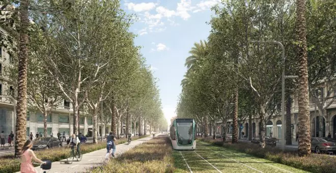 L'Ajuntament de Barcelona descarta una proposició dels comuns per la connexió del tramvia per la Diagonal